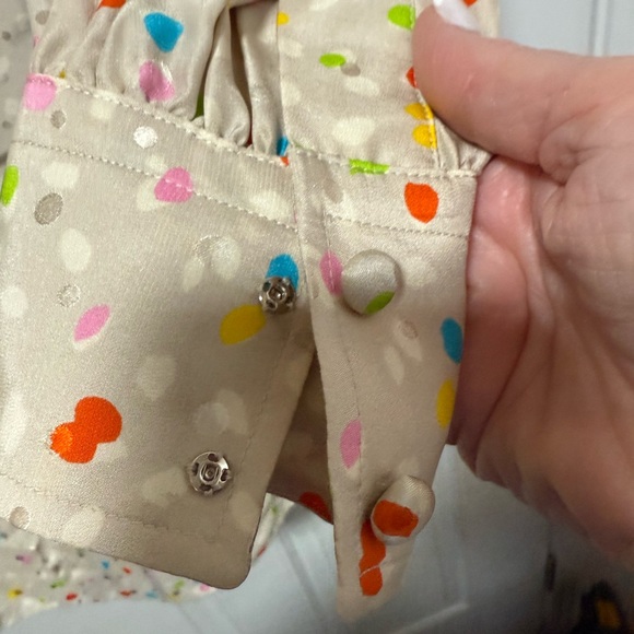 Marc Jacobs Multicolored Dot Pattern 100% silk shirt dress size 2 - Picture 6 of 6